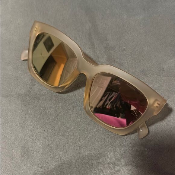 Accessories - Stylish Yellow / Tan Plastix Glasses - BRAND NEW - Dark Lense